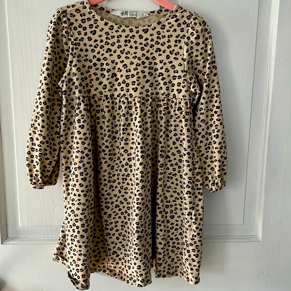 H&M leopard print dress, size 4T